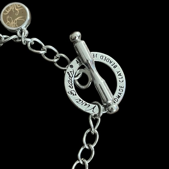 Viva Clay Beads Charm Bracelet 7.5” - Picture 2 of 7